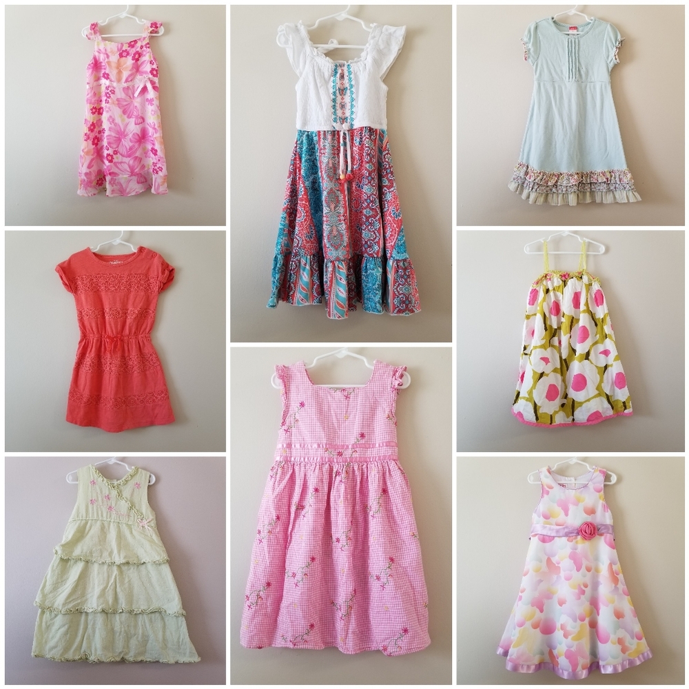 8 pieces of dresses.